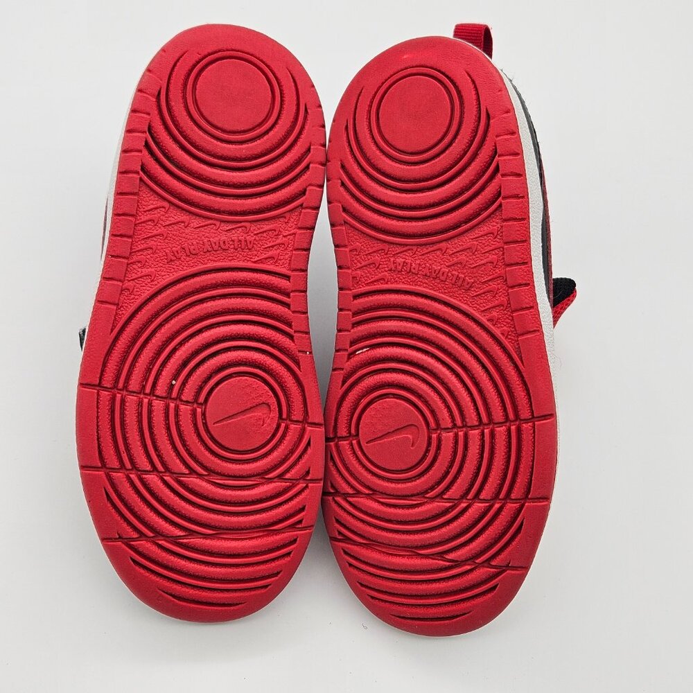 Nike Court Borough Low 2 Black Red White Toddler Boys Sneakers Sz 9C BQ5453-007 - Picture 5 of 12